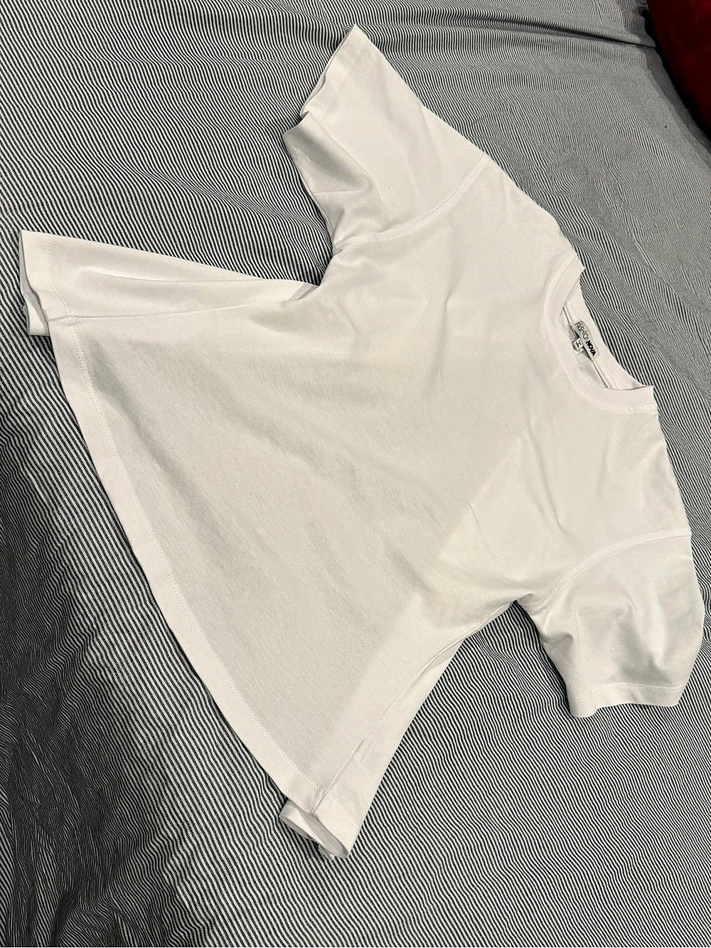 Fashion Nova White Short Sleeve Top